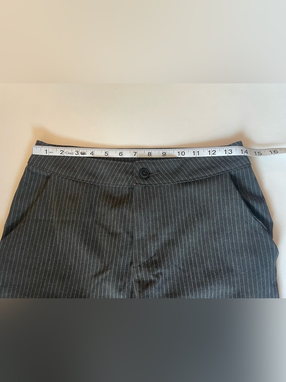 John Galt Brandy Melville Pinstripe Gray Dress Pants - Picture 3 of 7